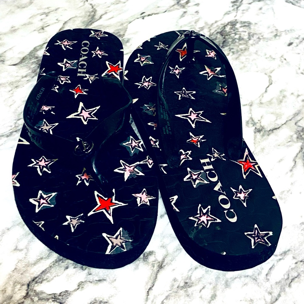 Never worn flip flops by Coach
